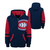 Youth Montreal Canadiens NHL Face Off Full Zip Hoodie Composite_or_Mixed