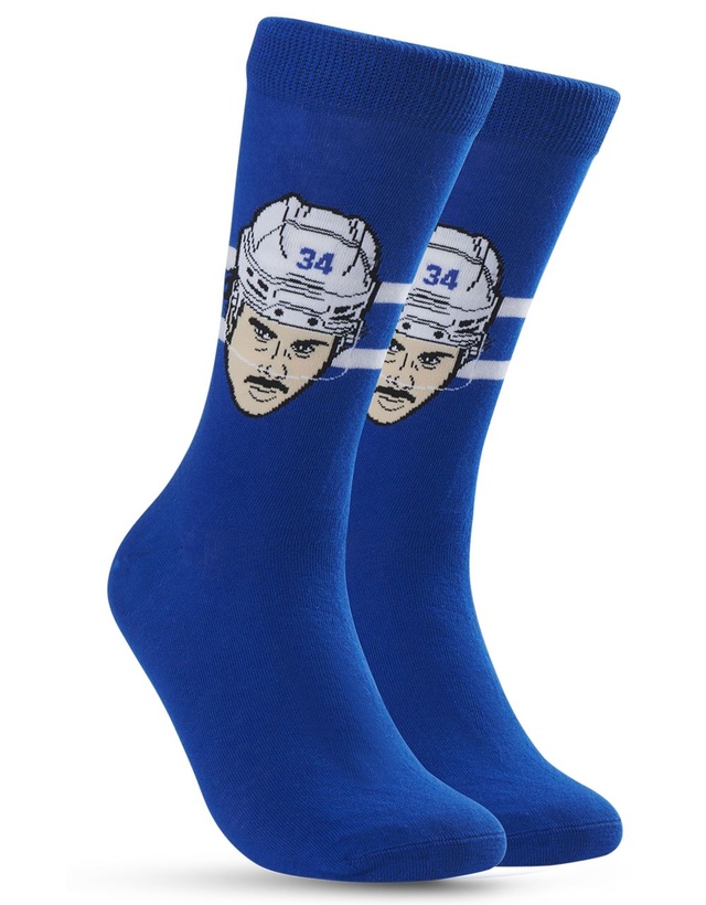 Toronto Maple Leafs Major League Socks Auston Matthews MLS Socks Front_Three_Fourths_Angled_Right