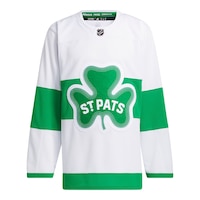 Toronto Maple Leafs adidas St. Pats Prime Authentic Jersey Front_Flat