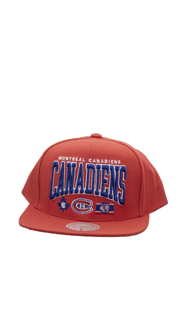 Montreal Canadiens Mitchell & Ness Team Ground 2.0 Dad Cap Front_Angled_Left