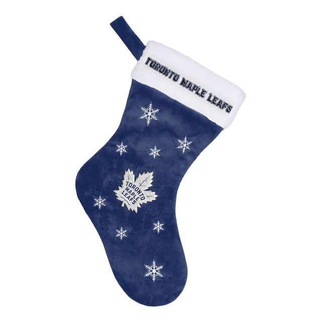Toronto Maple Leafs KDI Snowflake Stocking Front_Flat