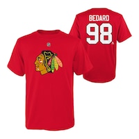 Youth Chicago Blackhawks NHL Team Bedard Name and Number Short Sleeve Tee Composite_or_Mixed