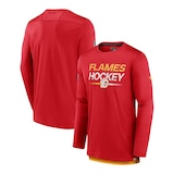 Calgary Flames Fanatics Men's Authentic Pro Rink Tech Long Sleeve T-Shirt Composite_or_Mixed