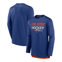 Edmonton Oilers Fanatics Authentic Pro Rink Tech Long Sleeve T Shirt Composite_or_Mixed