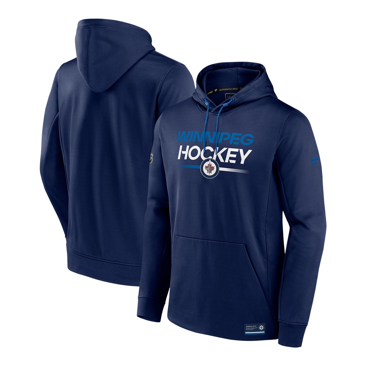 Winnipeg Jets Fanatics Authentic Pro Rink Poly Fleece Hoodie