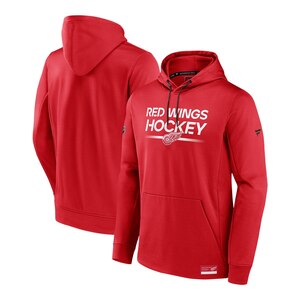 Detroit Red Wings Fanatics Authentic Pro Rink Poly Fleece Hoodie