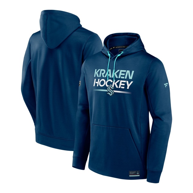Seattle Kraken Fanatics Authentic Pro Rink Poly Fleece Hoodie