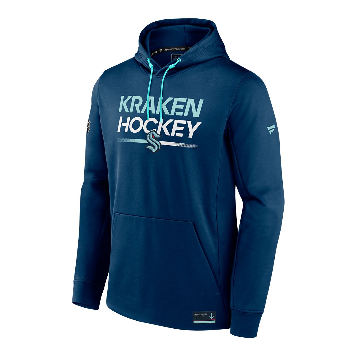 Seattle Kraken Fanatics Authentic Pro Rink Poly Fleece Hoodie