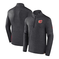 Calgary Flames Fanatics Authentic Pro Rink Low 1/4 Zip Long Sleeve Top Composite_or_Mixed