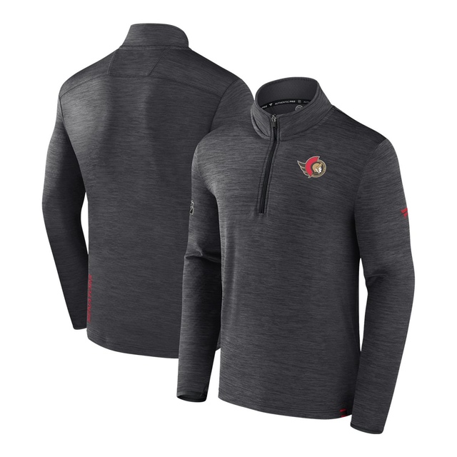 Ottawa Senators Fanatics Authentic Pro Rink Low 1/4 Zip Long Sleeve Top