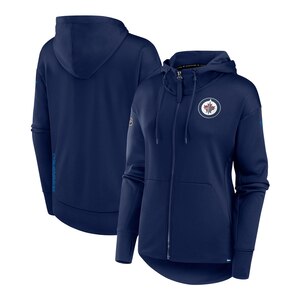 Winnipeg Jets Fanatics Women's Authentic Pro Rink Fleece Full Zip Hoodie
