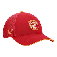Calgary Flames Fanatics Authentic Pro Draft Structured Trucke 24 Hat Front_Three_Fourths_Angled_Right
