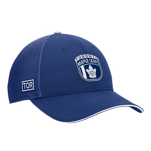 Toronto Maple Leafs Fanatics Authentic Pro Draft Structured Truck Cap Front_Three_Fourths_Angled_Right