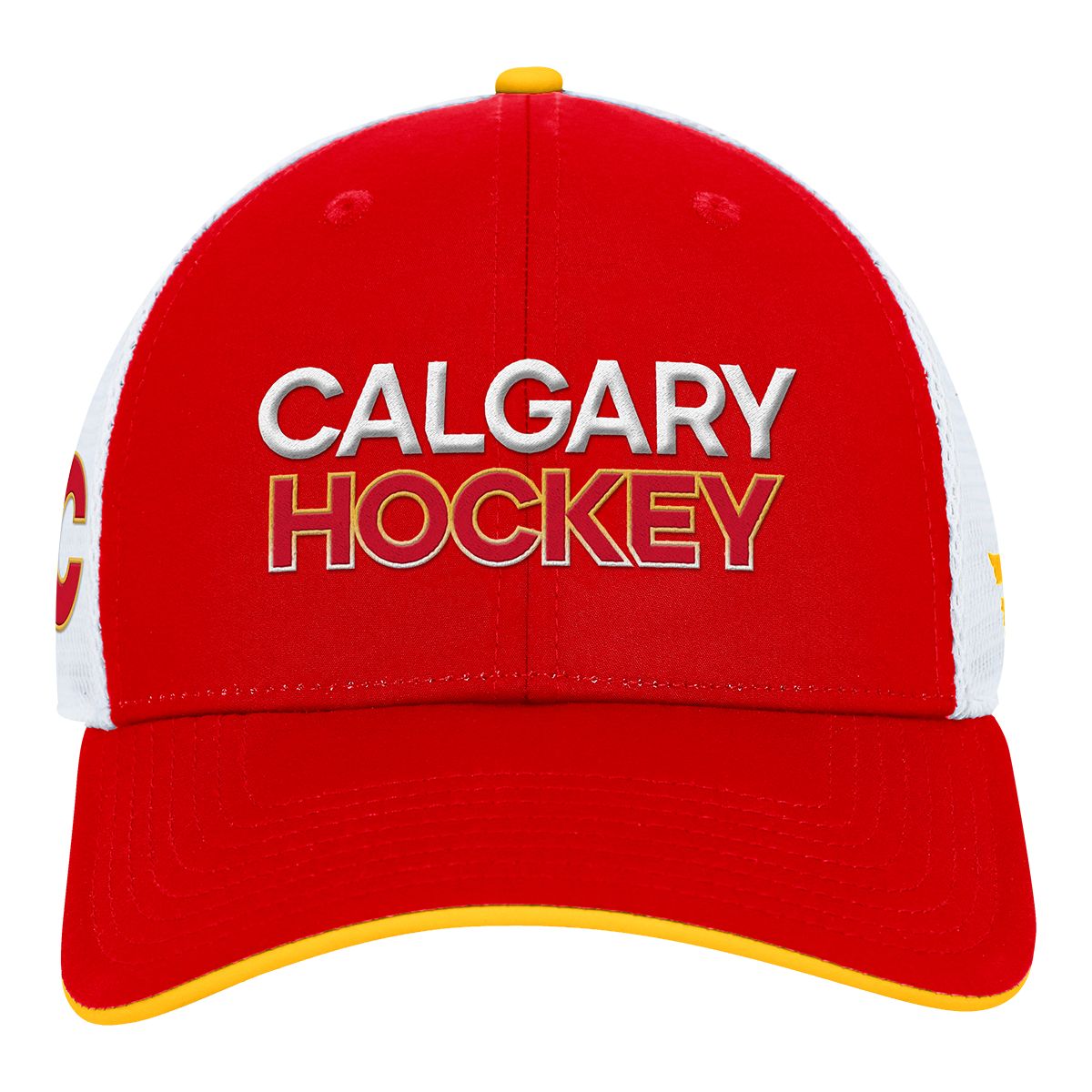 Calgary Flames Fanatics Authentic Pro Rink Structured Trucker Cap
