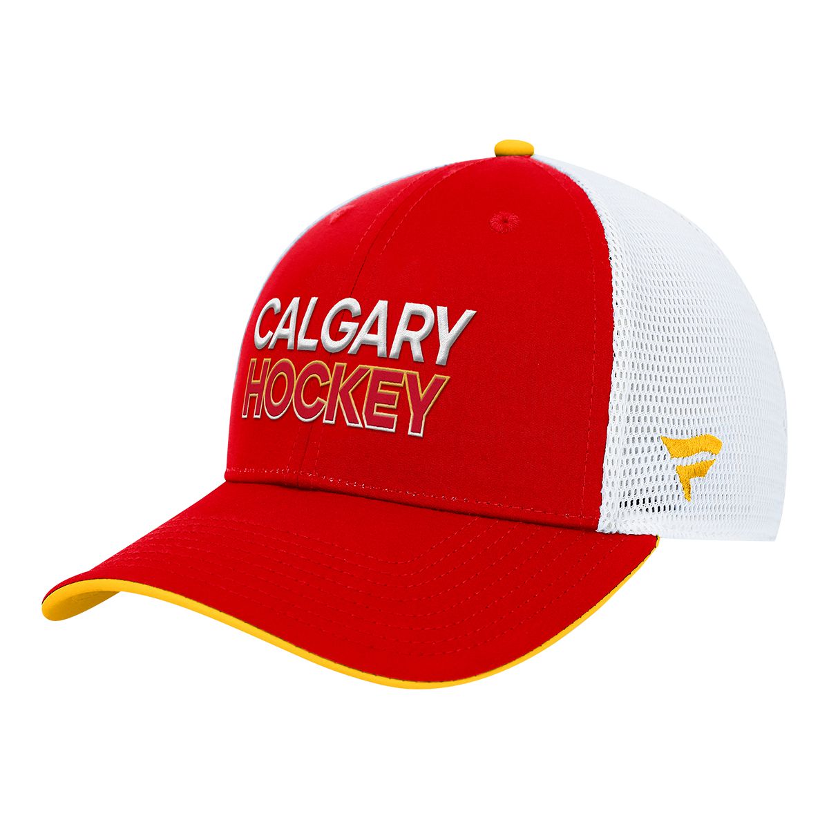 Calgary Flames Fanatics Authentic Pro Rink Structured Trucker Cap