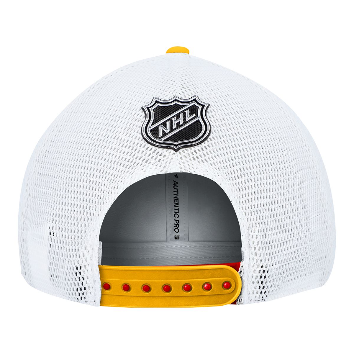 Calgary Flames Fanatics Authentic Pro Rink Structured Trucker Cap