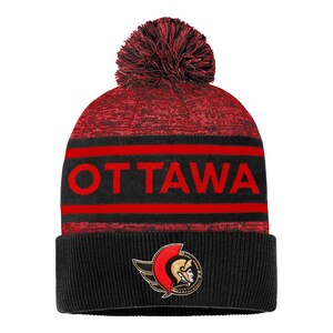 Ottawa Senators Fanatics Authentic Pro Heathered Cuffed Pom Knit