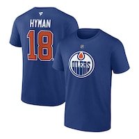 Edmonton Oilers Fanatics Zach Hyman Name and Number Player T Shirt Composite_or_Mixed
