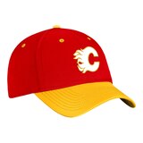 Calgary Flames Fanatics Men's Authentic Pro Rink Structured Stretch Cap Front_Three_Fourths_Angled_Right