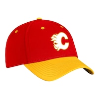 Calgary Flames Fanatics Authentic Pro Rink Structured Stretch Cap Front_Three_Fourths_Angled_Right