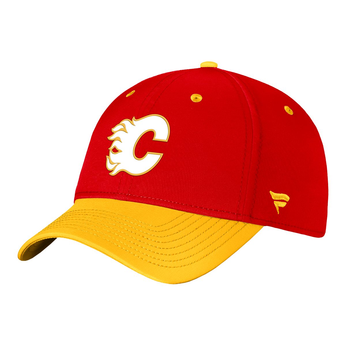 Calgary Flames Fanatics Authentic Pro Rink Structured Stretch Cap