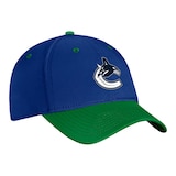 Vancouver Canucks Fanatics Authentic Pro Rink Structured Stretch Cap Front_Three_Fourths_Angled_Right