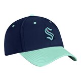 Seattle Kraken Fanatics Men's Authentic Pro Rink Structured Stretch Cap Front_Three_Fourths_Angled_Right