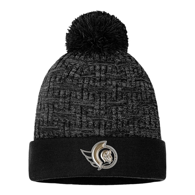 Ottawa Senators Fanatics Womens Authentic Pro Road Cuffed Pom Knit