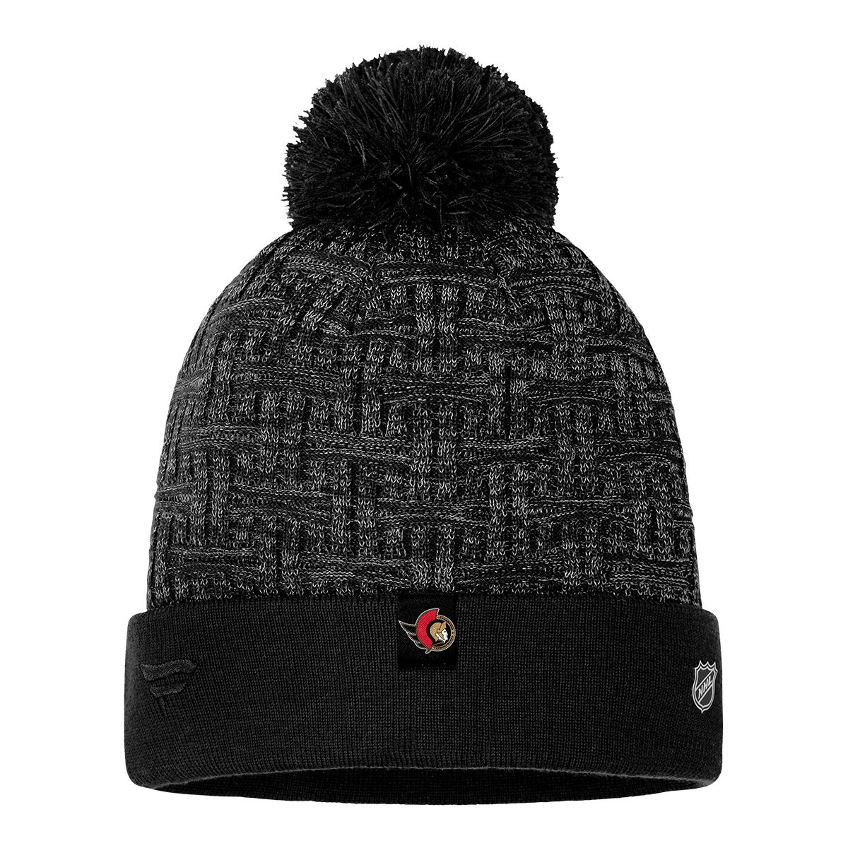 Ottawa Senators Fanatics Womens Authentic Pro Road Cuffed Pom Knit