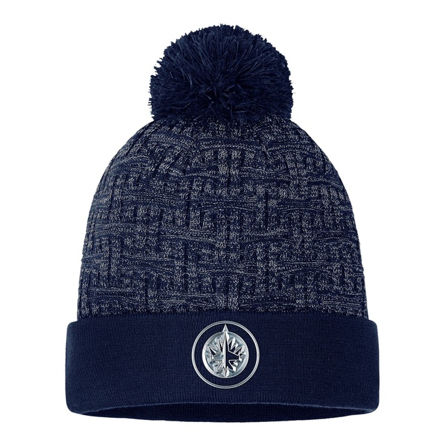 Winnipeg Jets Fanatics Women's Authentic Pro Road Cuffed Pom Knit