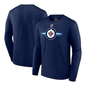 Winnipeg Jets Fanatics Authentic Pro Cotton Long Sleeve T Shirt