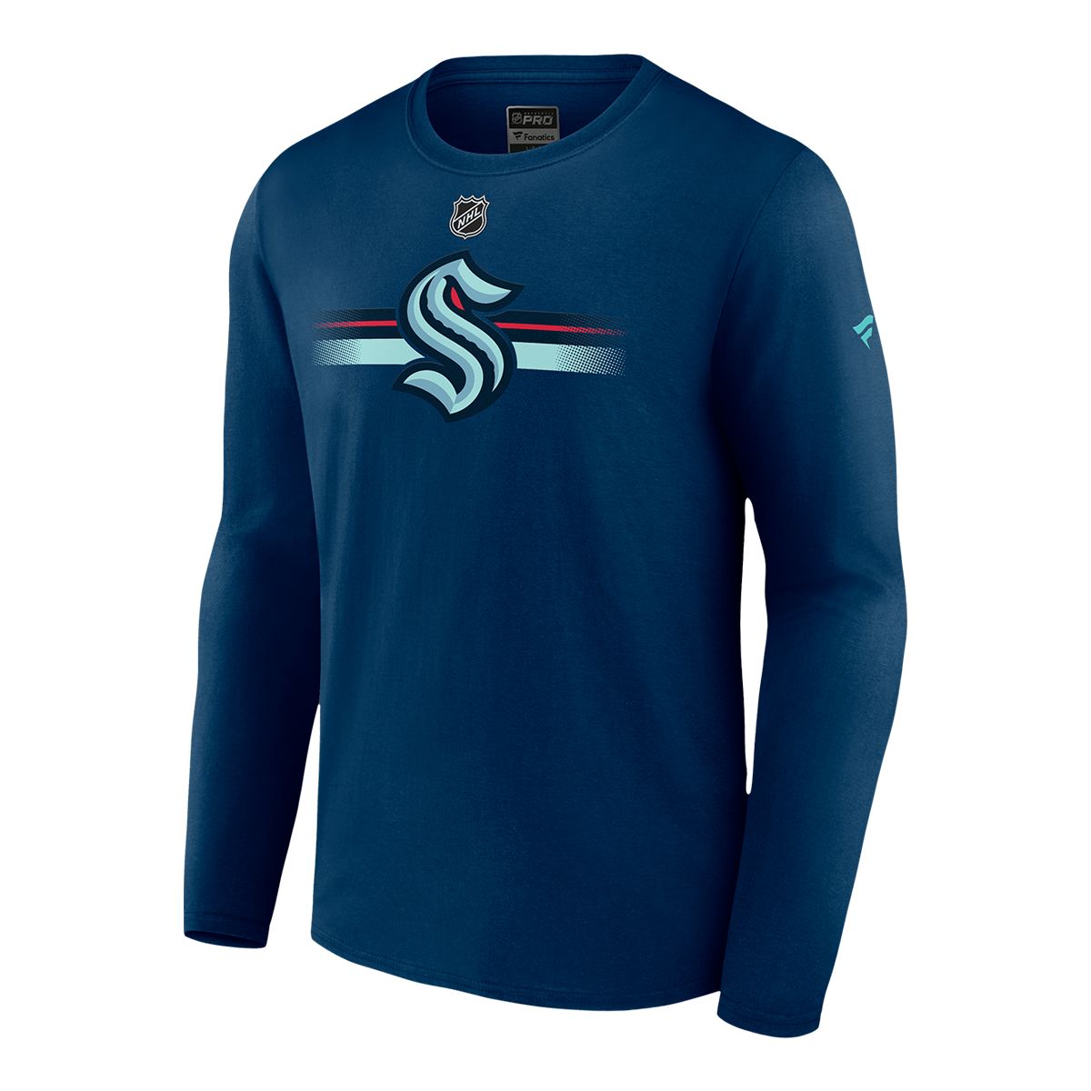 Seattle Kraken Fanatics Authentic Pro Long Sleeve Cotton T Shirt