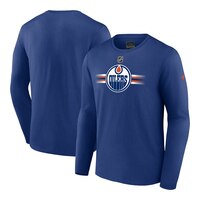 Edmonton Oilers Fanatics Authentic Pro Long Sleeve Cotton T Shirt Composite_or_Mixed
