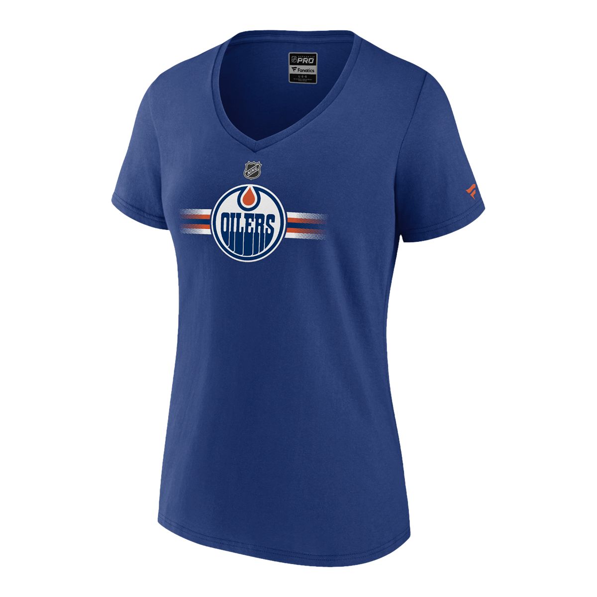 Edmonton Oilers Fanatics Women's Oilers Authentic Pro Cotton T Shirt