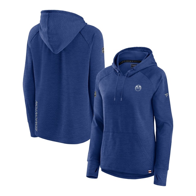 Edmonton Oilers Fanatics Women's Authentic Pro Road Geo Hoodie