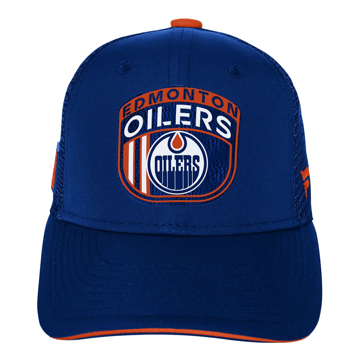 Youth Edmonton Oilers Outerstuff Draft Structured Mesh Cap