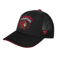 Youth Ottawa Senators Outerstuff Draft Structured Mesh Cap Front_Three_Fourths_Angled_Left