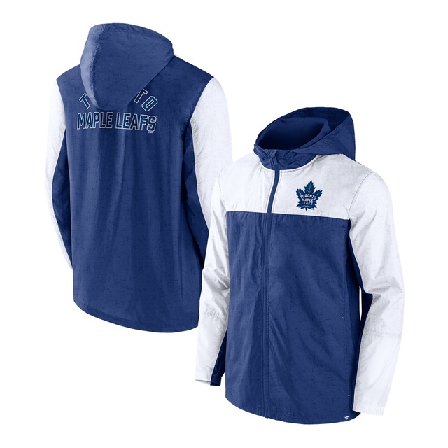 Fanatics Toronto Maple Leafs Full Zip Nylon Hooded Jacket