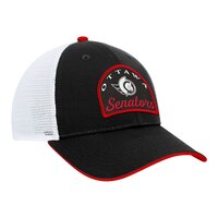 Ottawa Senators Fanatics Fundamental Structured Trucker Cap Front_Three_Fourths_Angled_Right
