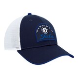 Winnipeg Jets Fanatics Men's Fundamental Structured Trucker Cap Front_Three_Fourths_Angled_Right
