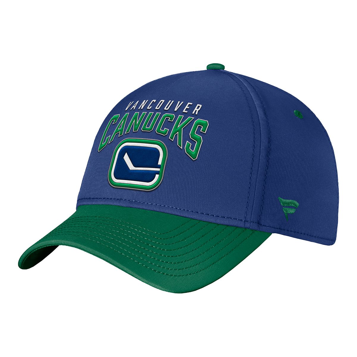 Vancouver Canucks Fanatics Fundamental Struct Flex Cap