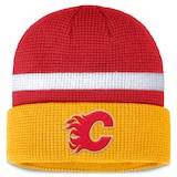Calgary Flames Fanatics Men's Fundamental Cuffed Knit Cap Front_Flat