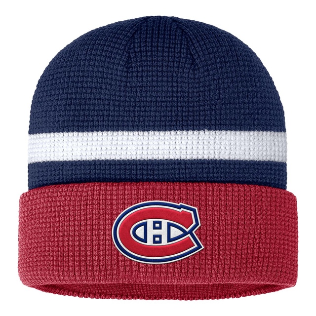 Montreal Canadiens Fanatics Fundamental Cuffed Knit Front_Flat
