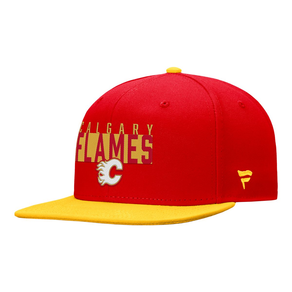 Calgary Flames Fanatics Fundamental Color Blocked Snapback Cap