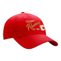 Calgary Flames Fanatics Women's Adjustable Cap Front_Three_Fourths_Angled_Right