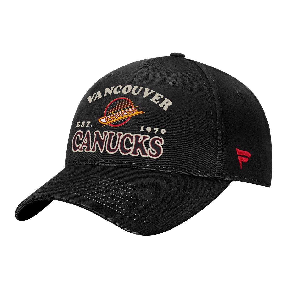 Vancouver Canucks Fanatics Heritage Adjustable Cap
