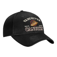 Vancouver Canucks Fanatics Heritage Adjustable Cap Front_Three_Fourths_Angled_Right