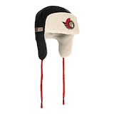 Ottawa Senators Fanatics Men's Heritage Alpine Trapper Knit Hat Front_Three_Fourths_Angled_Right