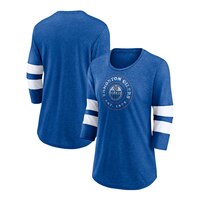 Edmonton Oilers Fanatics Women's One Timer 3/4 Sleeve T Shirt Composite_or_Mixed