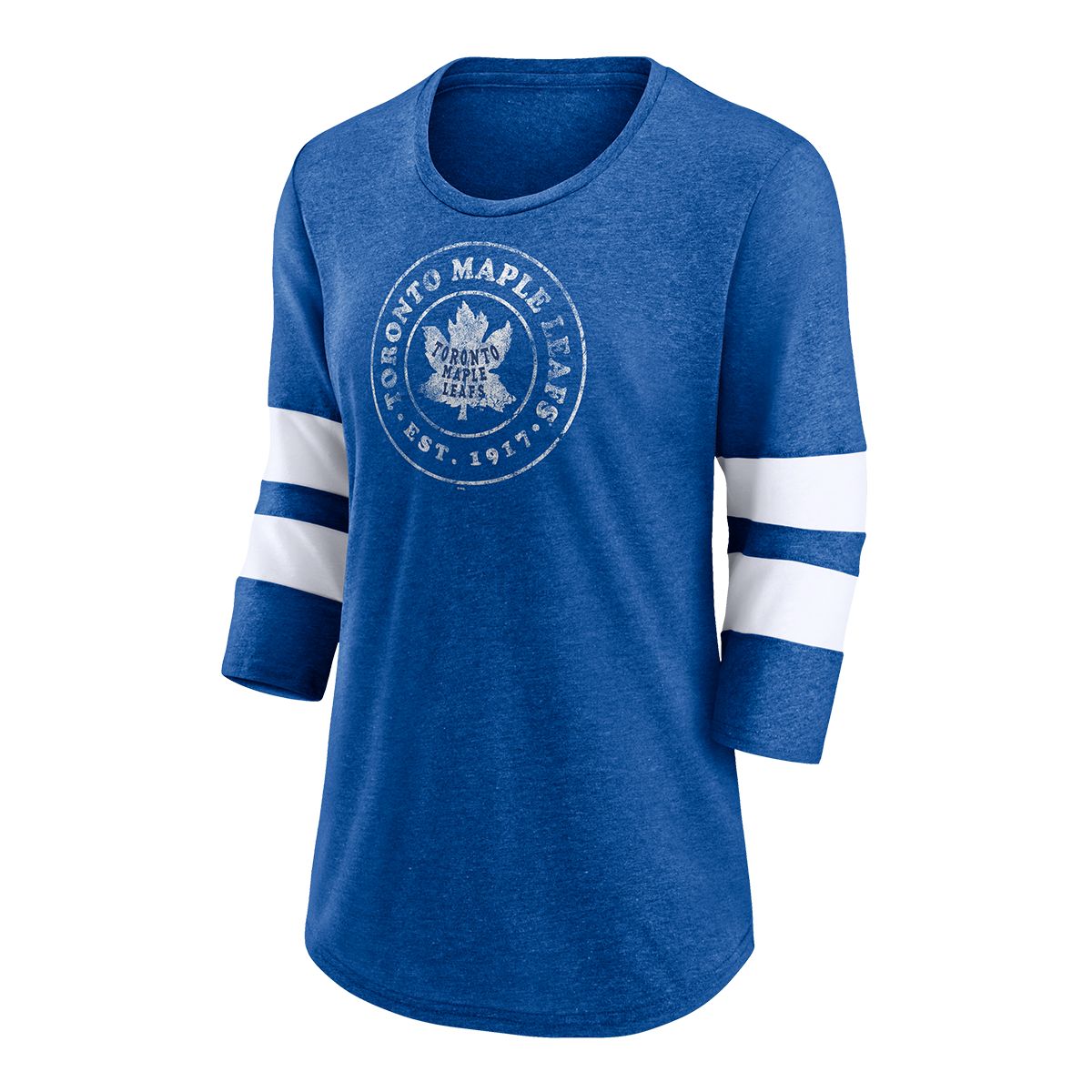 Fanatics Toronto Maple Leafs Women's One Timer 3/4 Sleeve T-Shirt